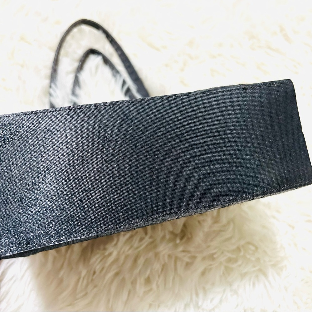 Women Metallic Clutch with Rhinestone Accent. Small purse dark grey with mirror - Picture 11 of 13